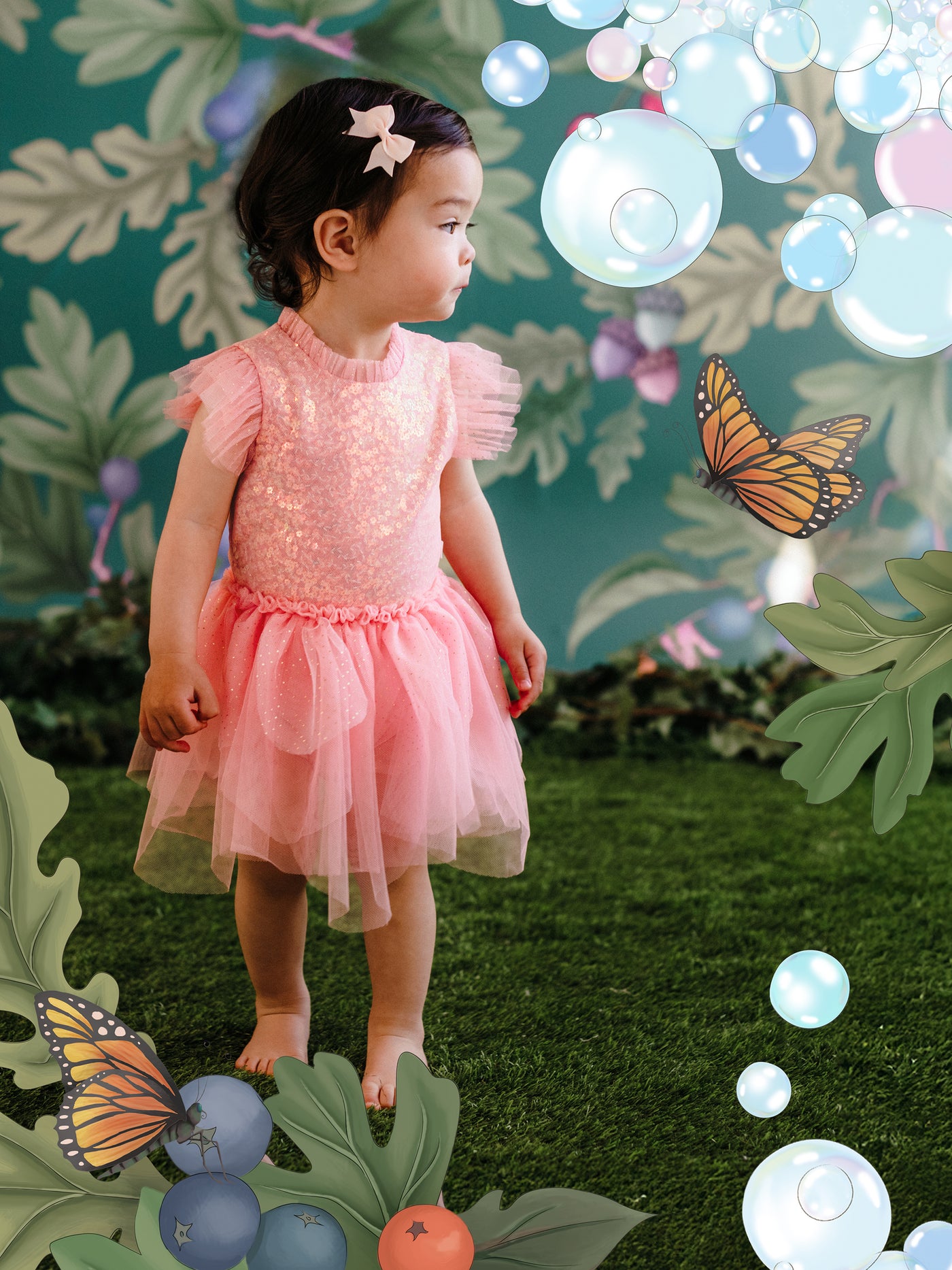 'The Magic Faraway Tree' Fancy Fairy Baby Dress - Sugar Pink