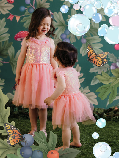 'The Magic Faraway Tree' Fancy Fairy Baby Dress - Sugar Pink