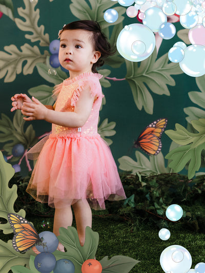 'The Magic Faraway Tree' Fancy Fairy Baby Dress - Sugar Pink
