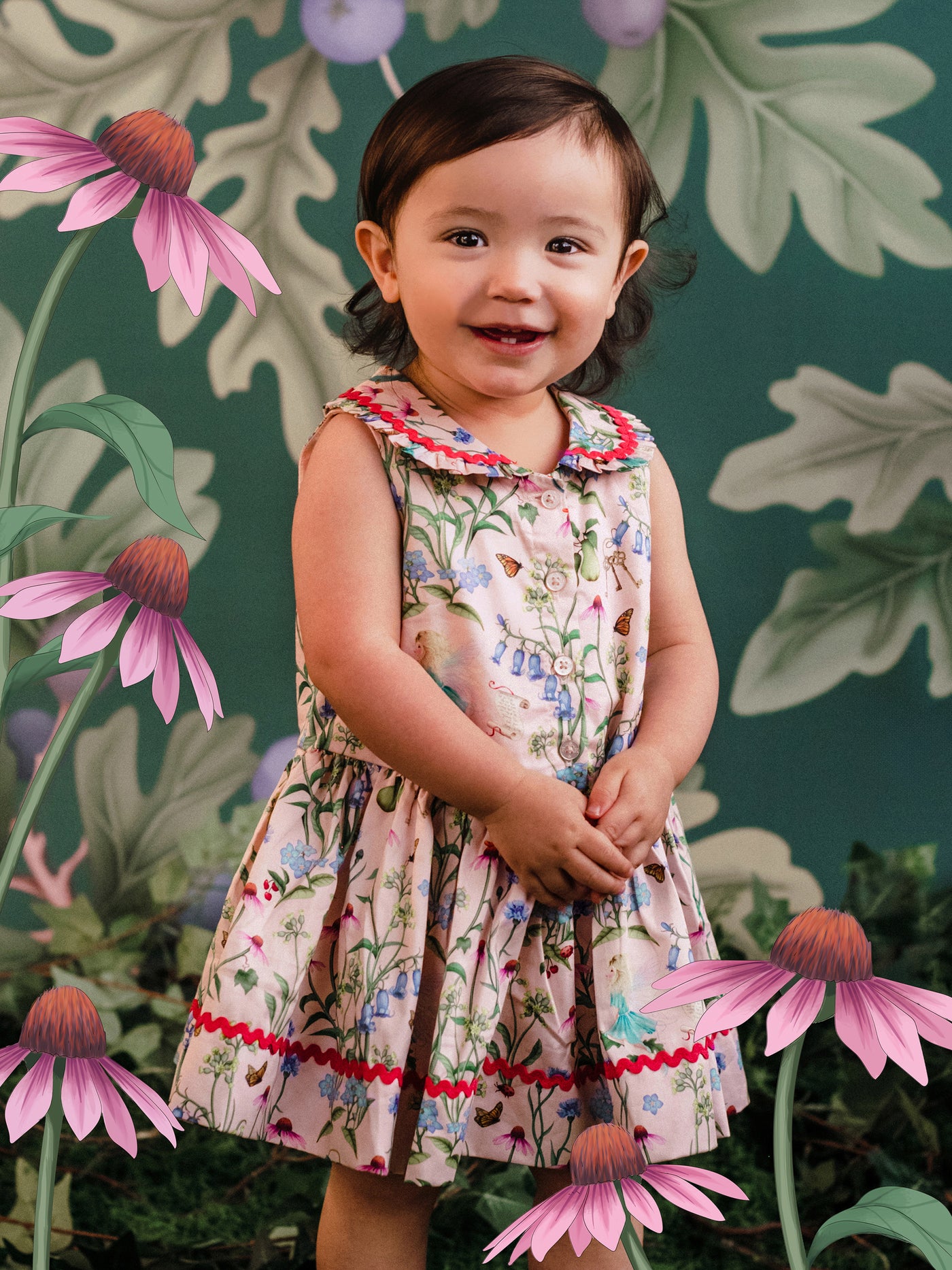 'Faraway Friends' Winsome Baby Dress  - Sugar Pink