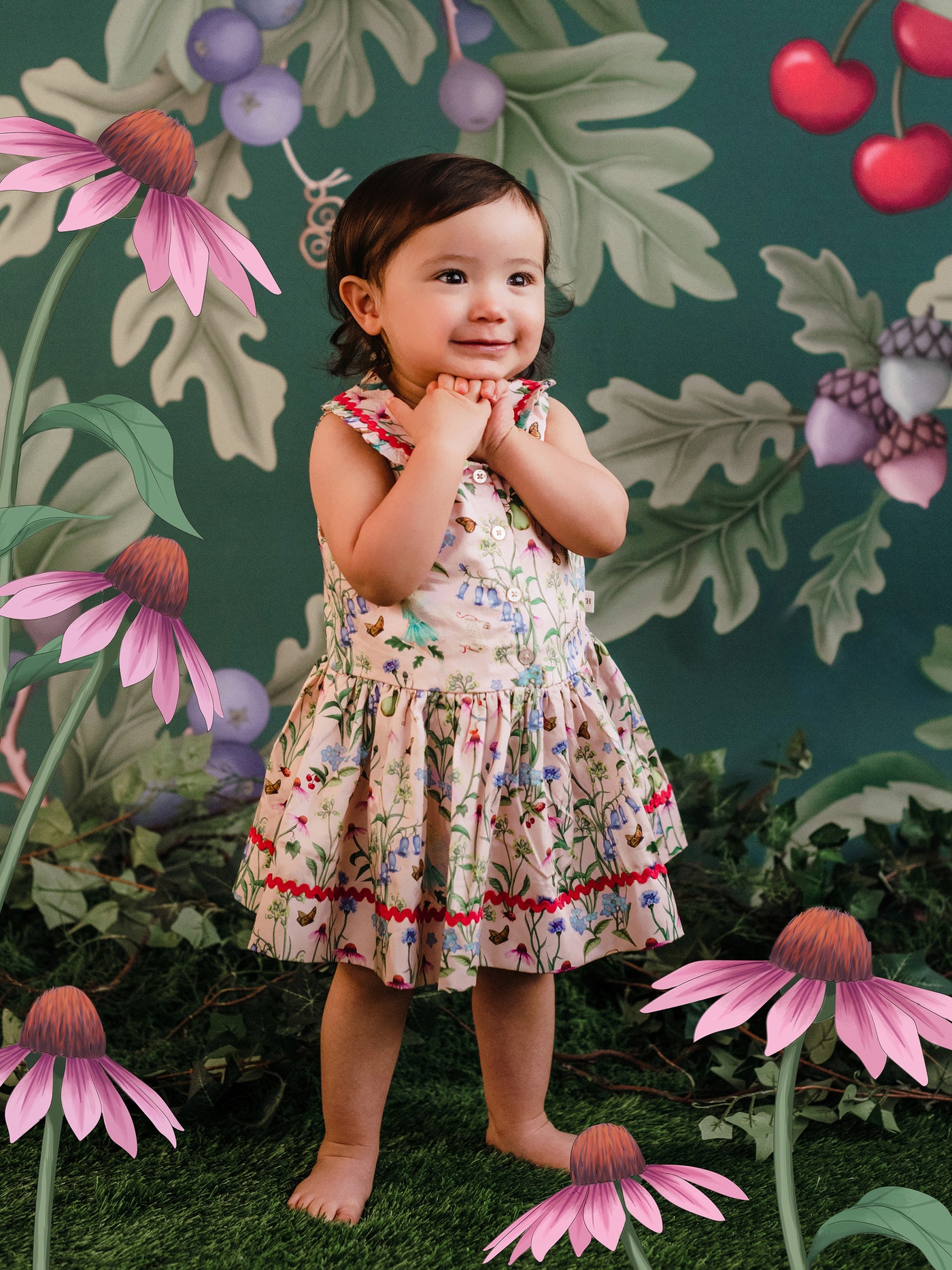 'Faraway Friends' Winsome Baby Dress  - Sugar Pink