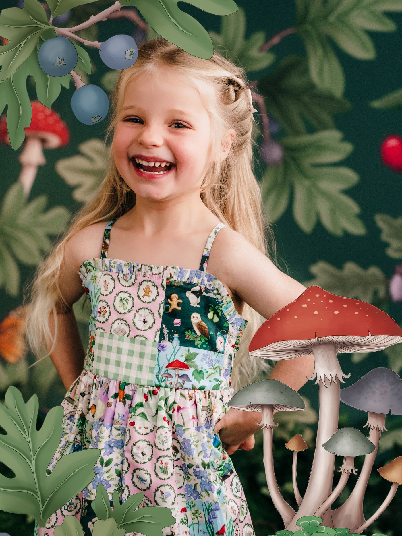 'The Magic Faraway Tree' Magical Dress - Patchwork