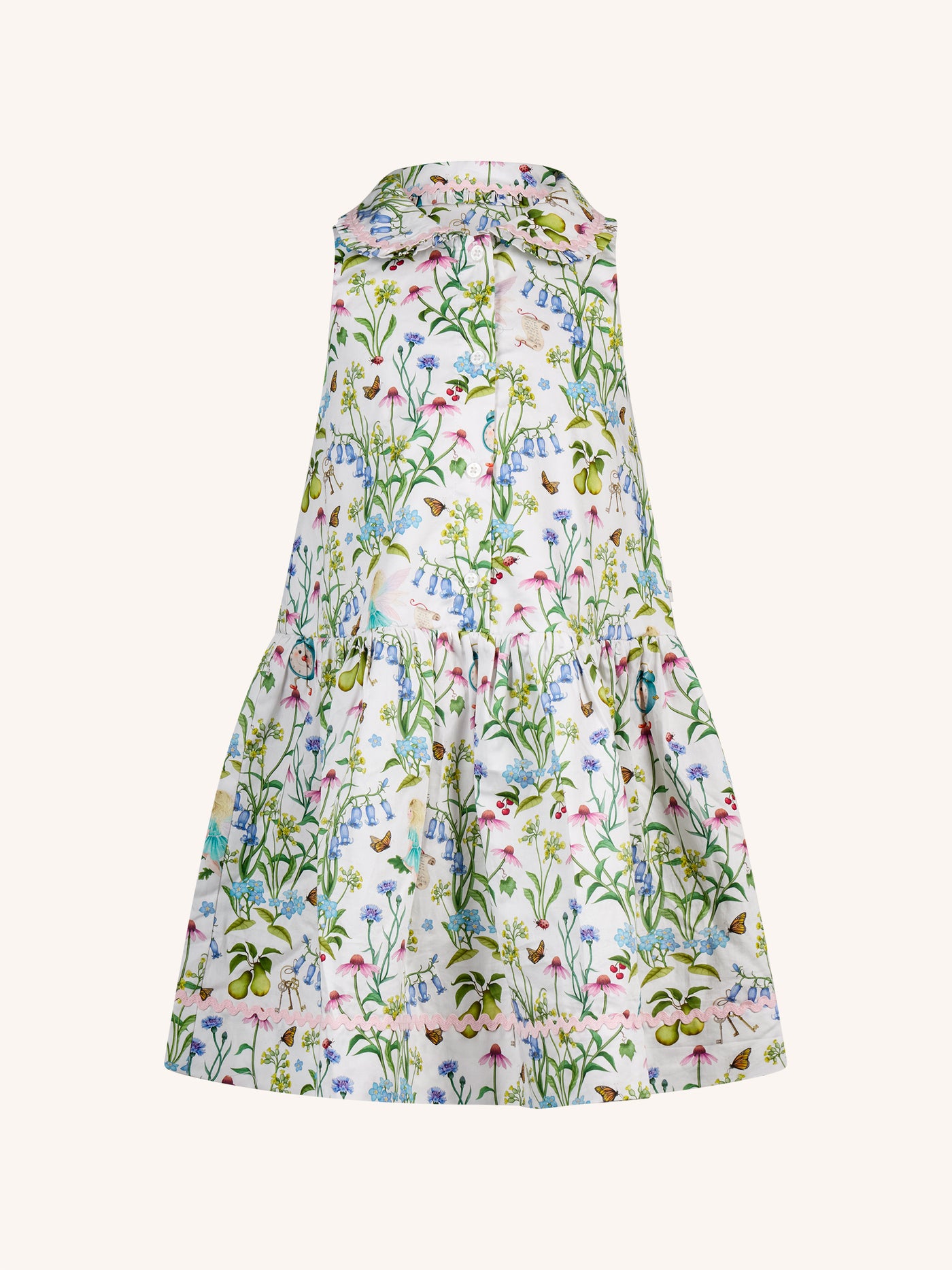 'Silky's Floral' Winsome Dress - Snow