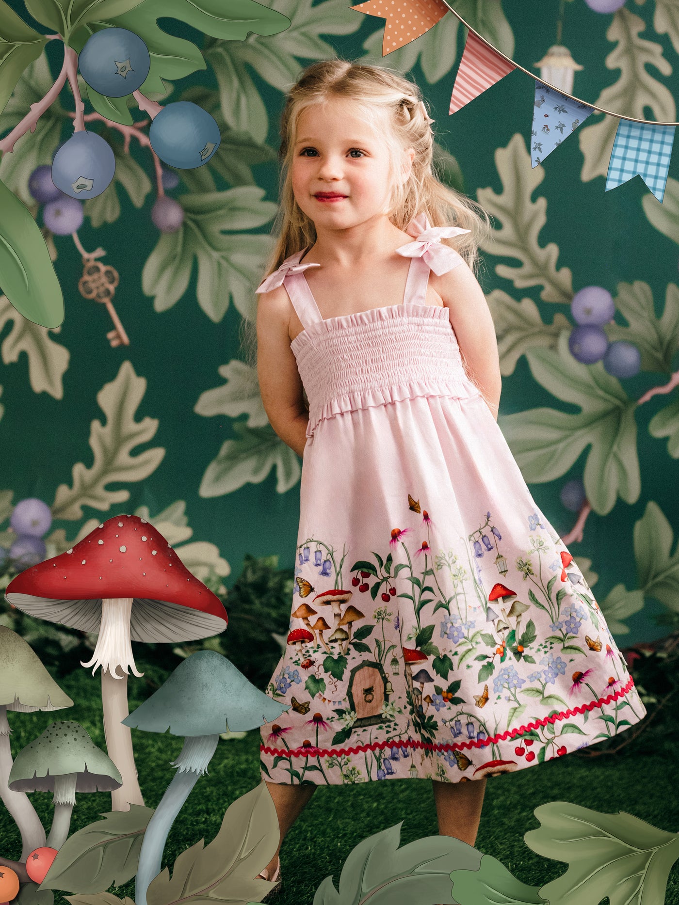 'Enchanted Garden' Faraway Dress  - Sugar Pink