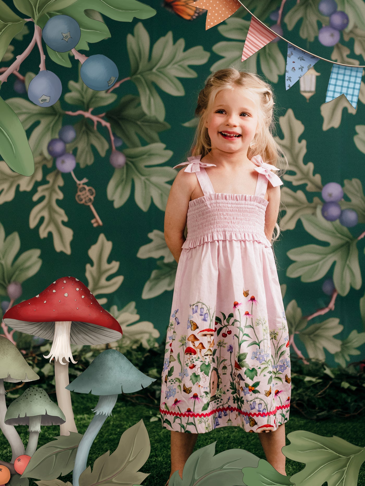 'Enchanted Garden' Faraway Dress  - Sugar Pink