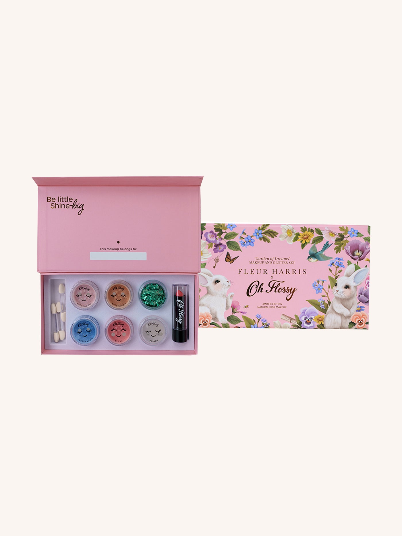 Fleur Harris X Oh Flossy 'Garden of Dreams' Deluxe Makeup & Glitter Set