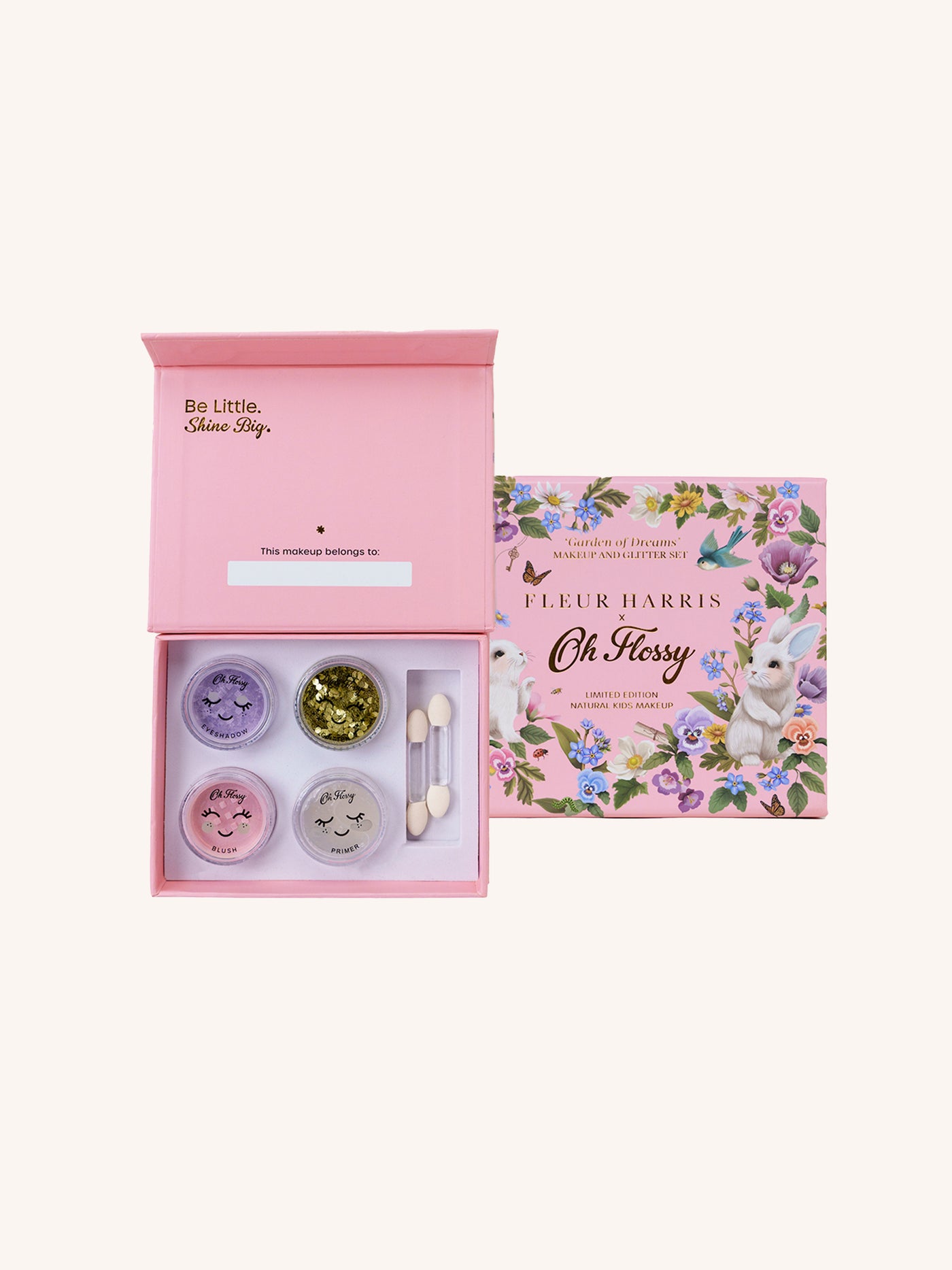 Fleur Harris X Oh Flossy 'Garden of Dreams' Mini Makeup & Glitter Set