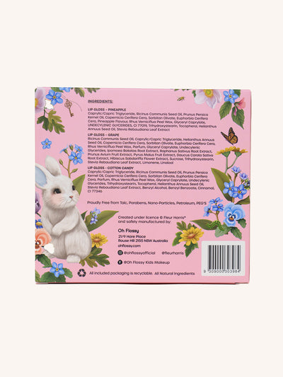 Fleur Harris X Oh Flossy 'Garden of Dreams' Natural Lip Gloss Set
