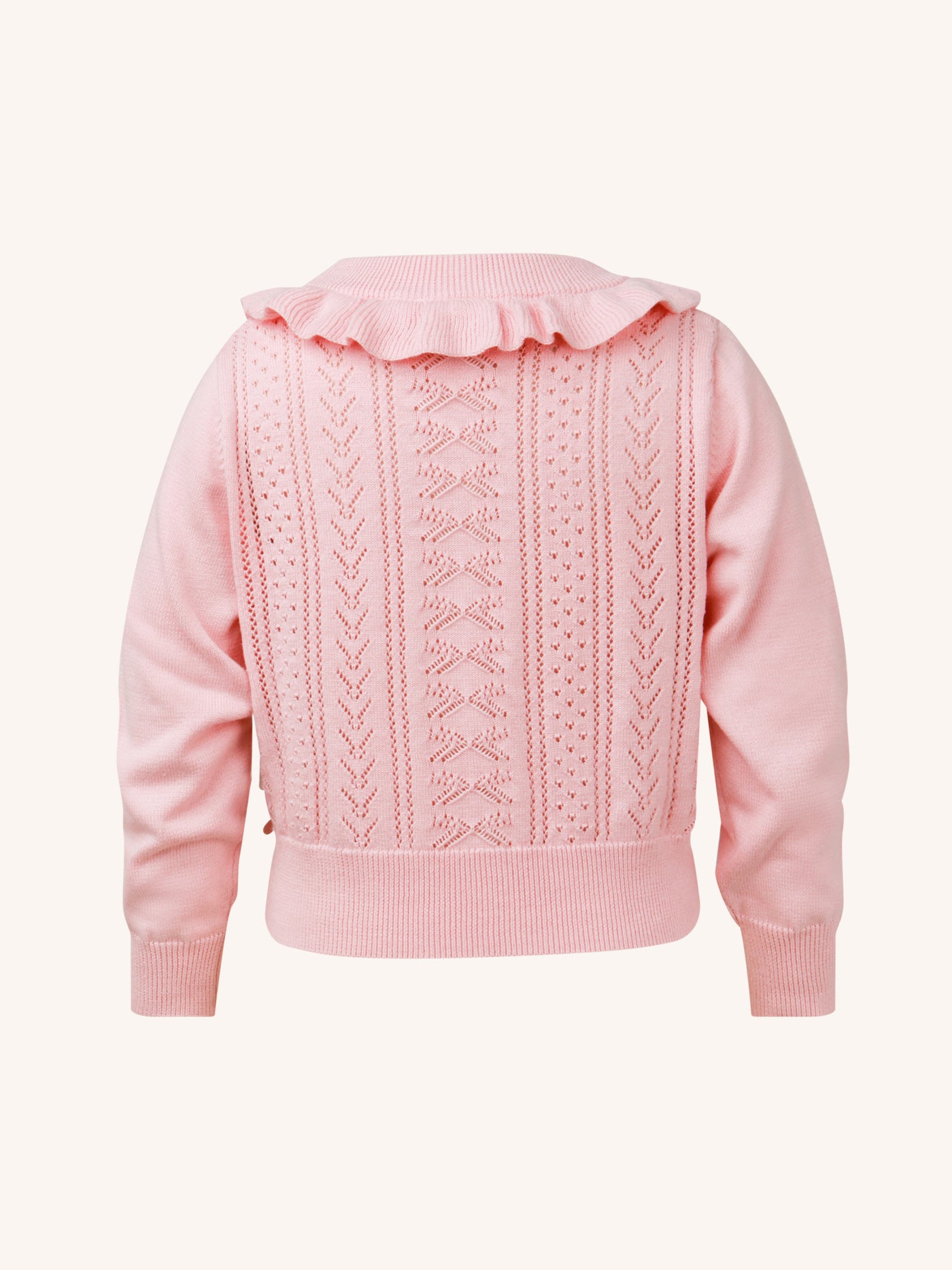 'All my Hearts' Bow Cardigan - Light Strawberry