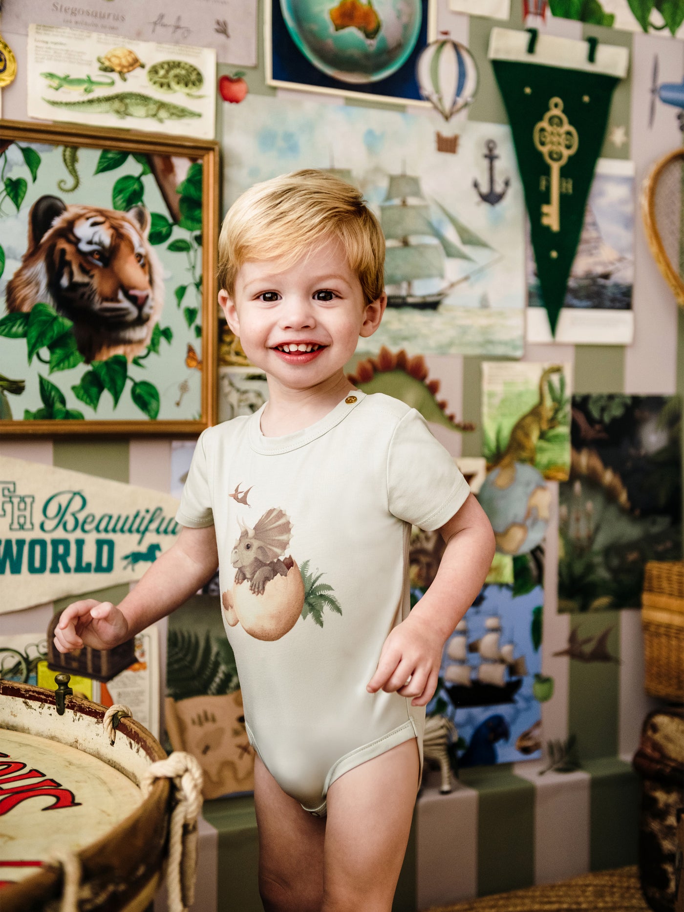 'Prehistorica' Treasured Bodysuit - Avocado
