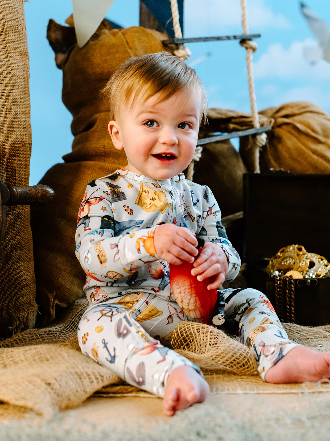 'Ships Ahoy!' Timeless Coverall Onesie