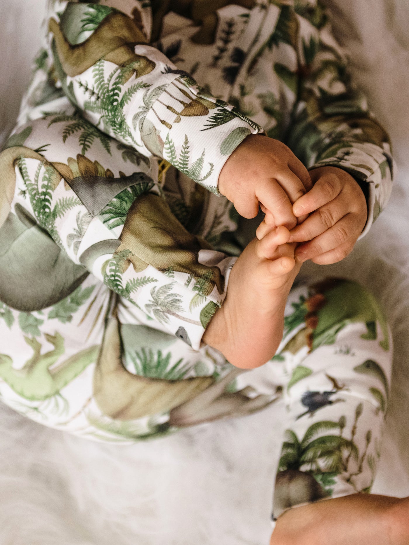 'Prehistorica' Timeless Coverall - Eggshell