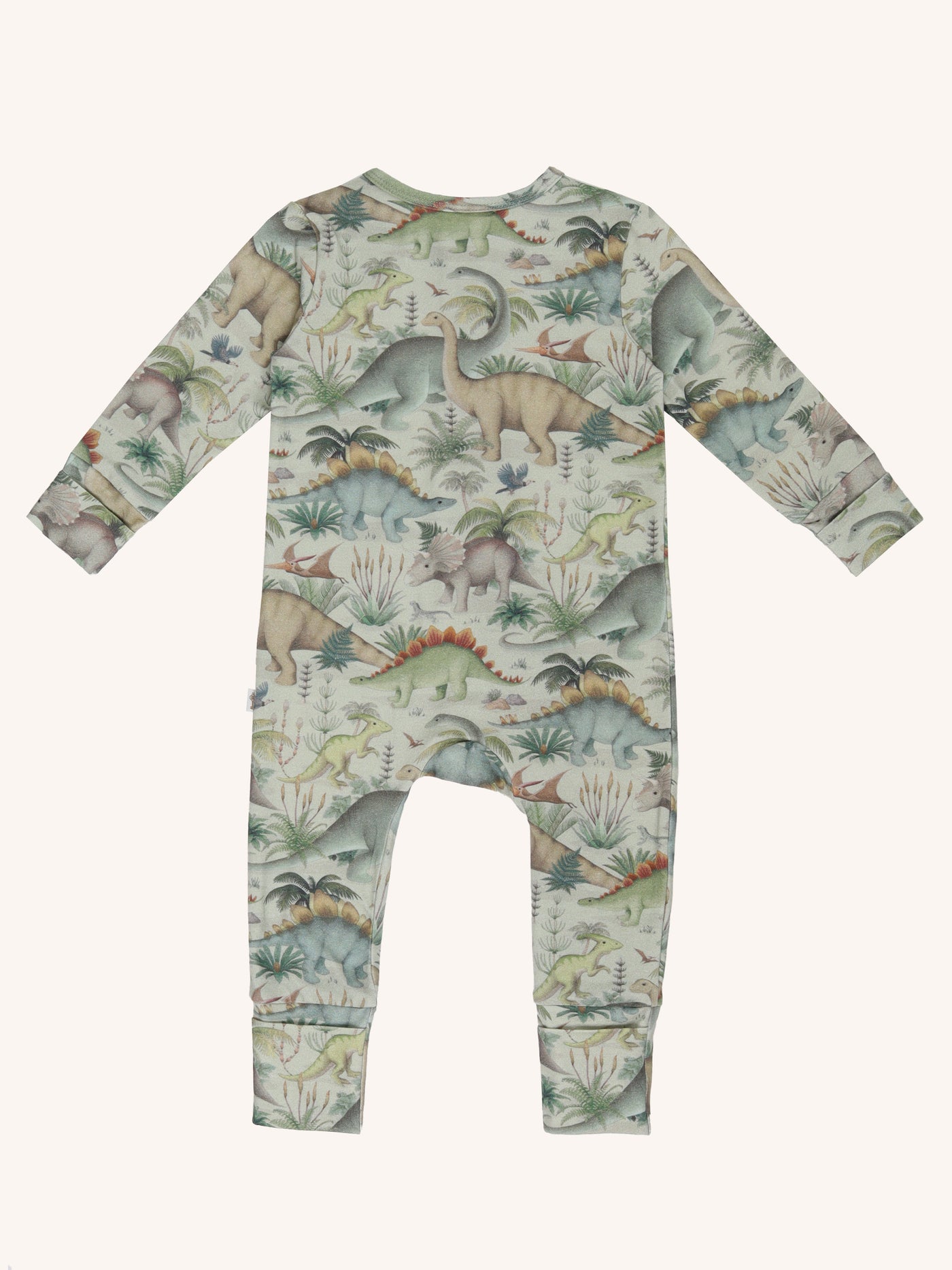 'Prehistorica' Timeless Coverall Onesie - Pale Sage