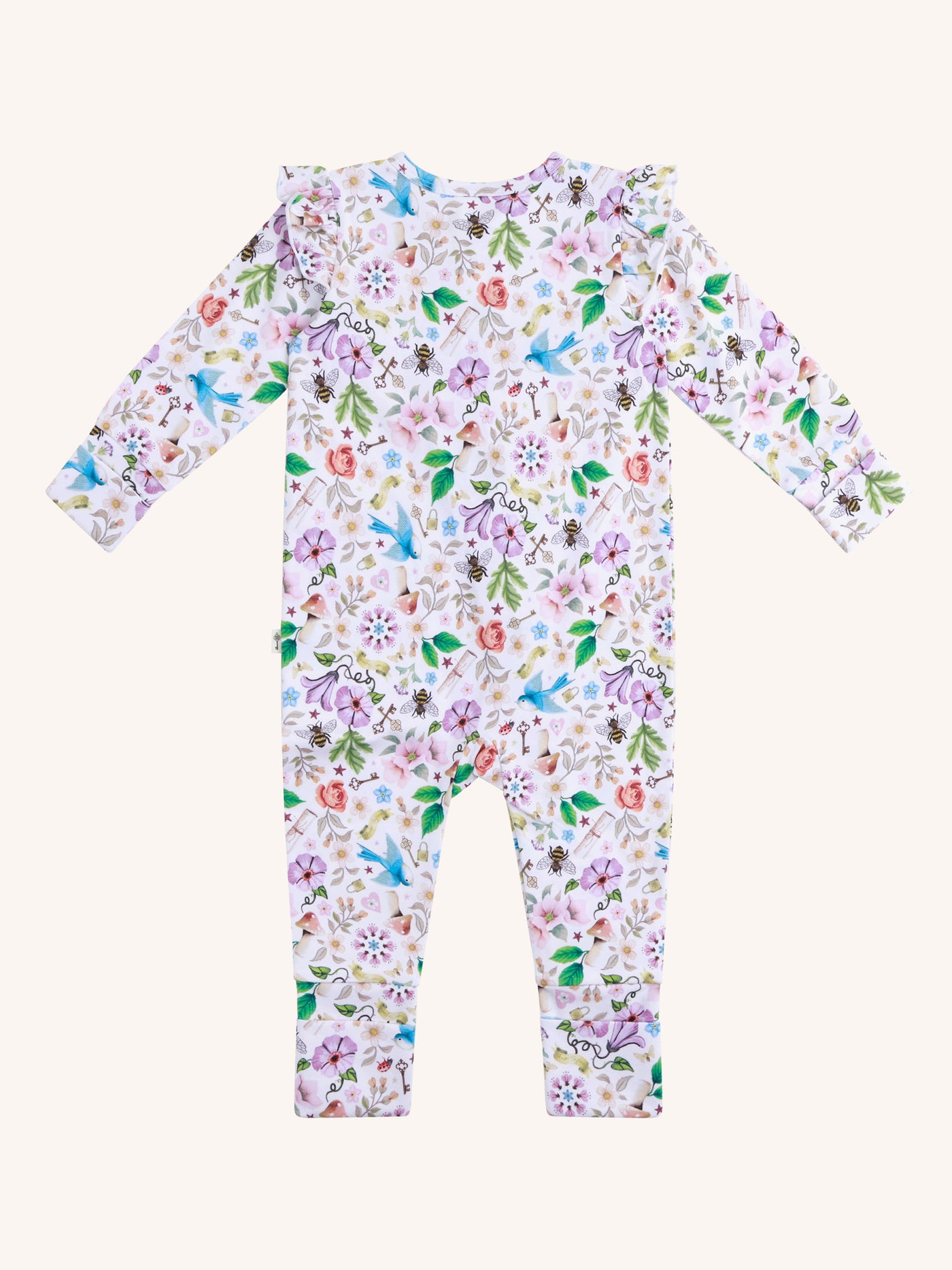 'Secret Diary' Precious Frill Coverall - Egret