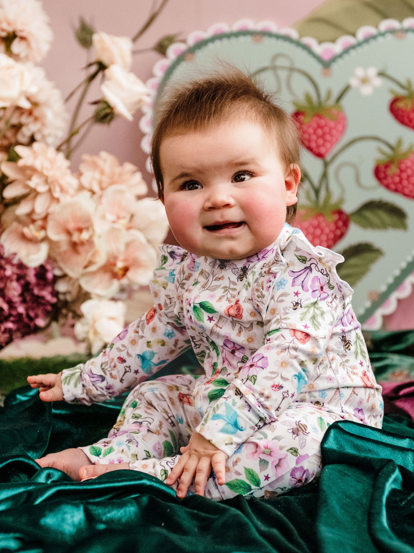 'Secret Diary' Precious Frill Coverall - Egret