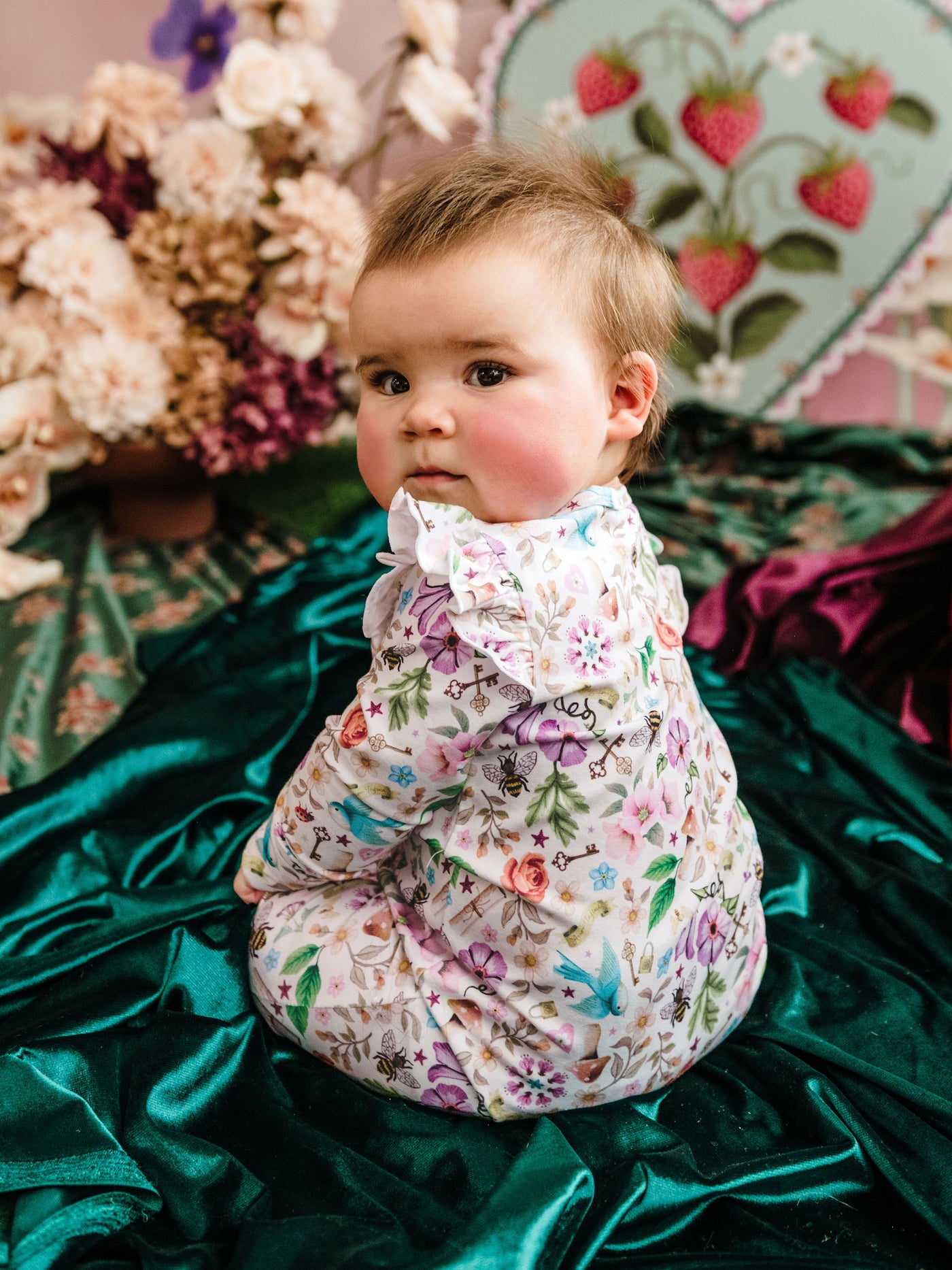 'Secret Diary' Precious Frill Coverall - Egret