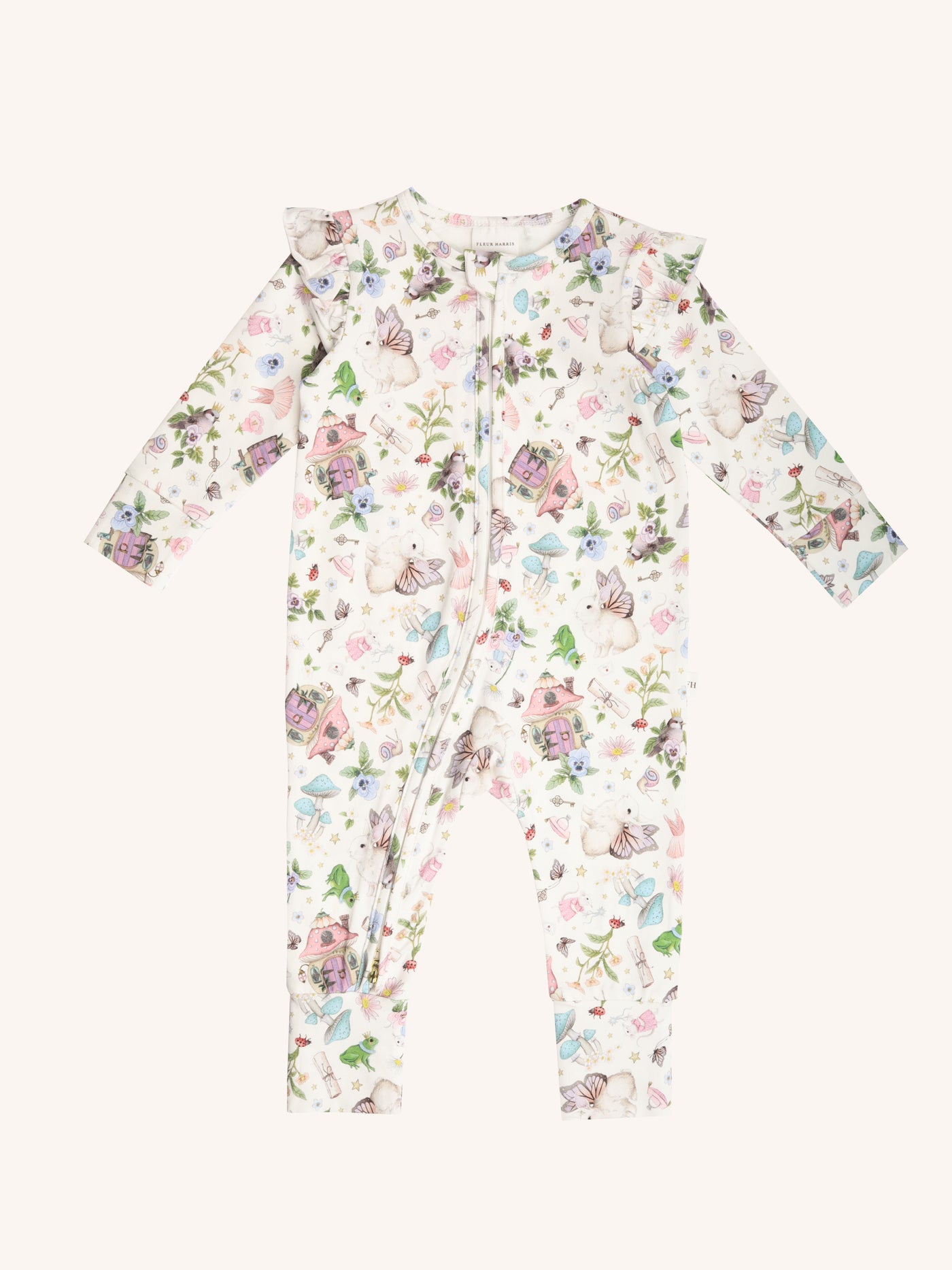 'Mini Fairyland' Precious Frill Coverall Onesie