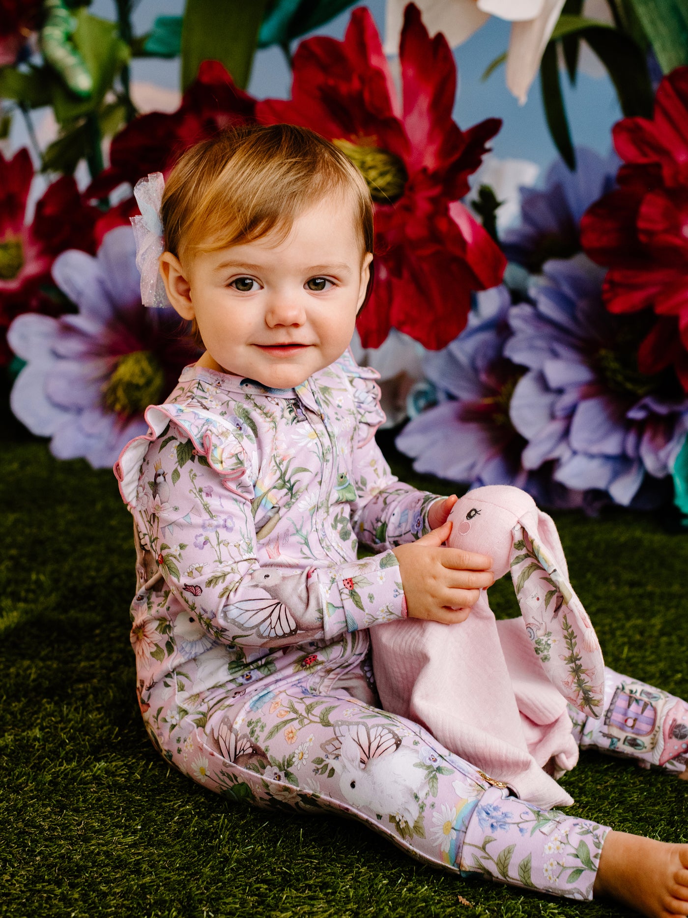 'Fairyland' Precious Frill Coverall Onesie - Pink Lavender