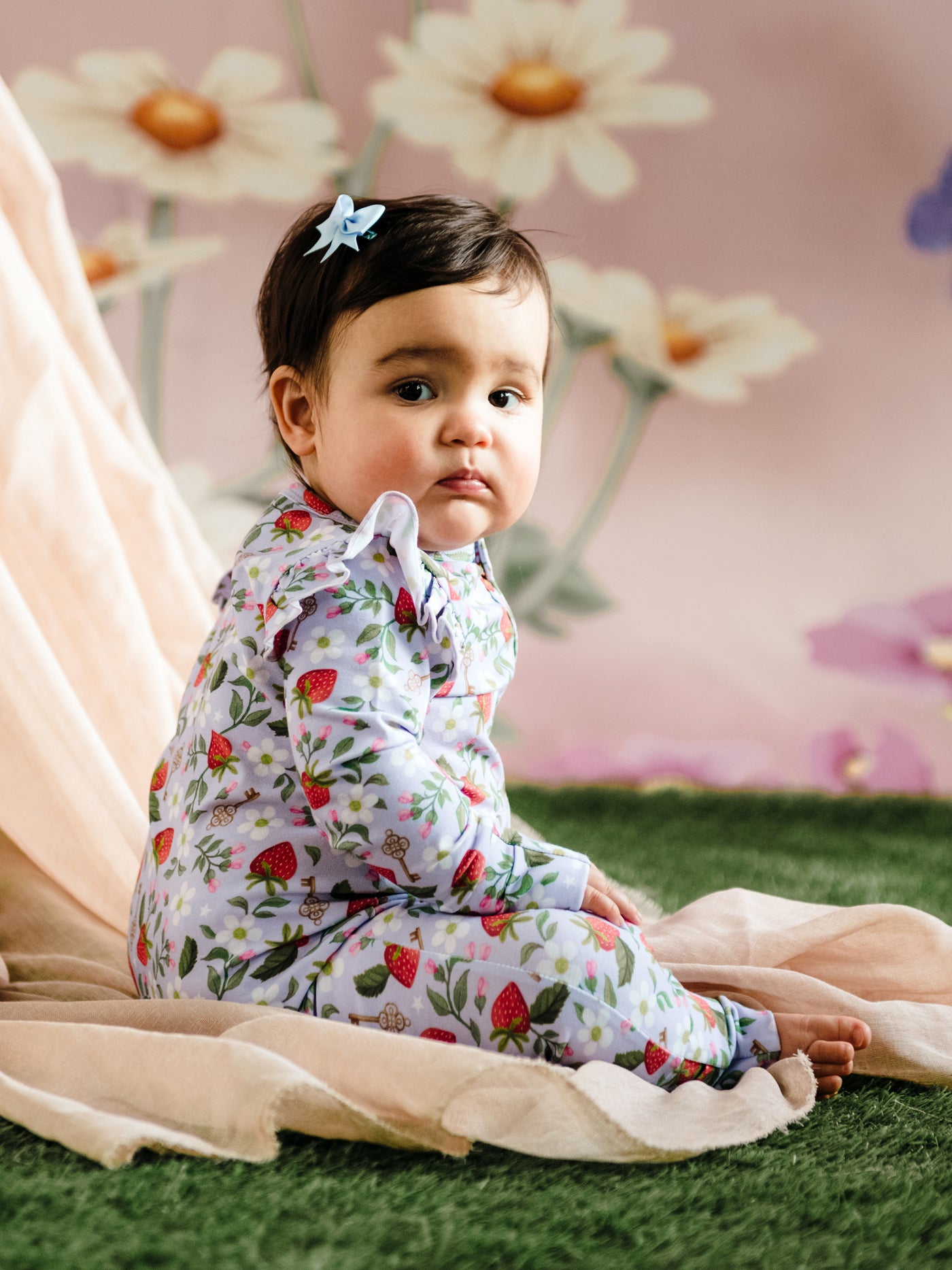 'Secret Diary' Precious Frill Coverall - Violet