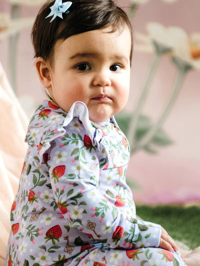 'Secret Diary' Precious Frill Coverall - Violet