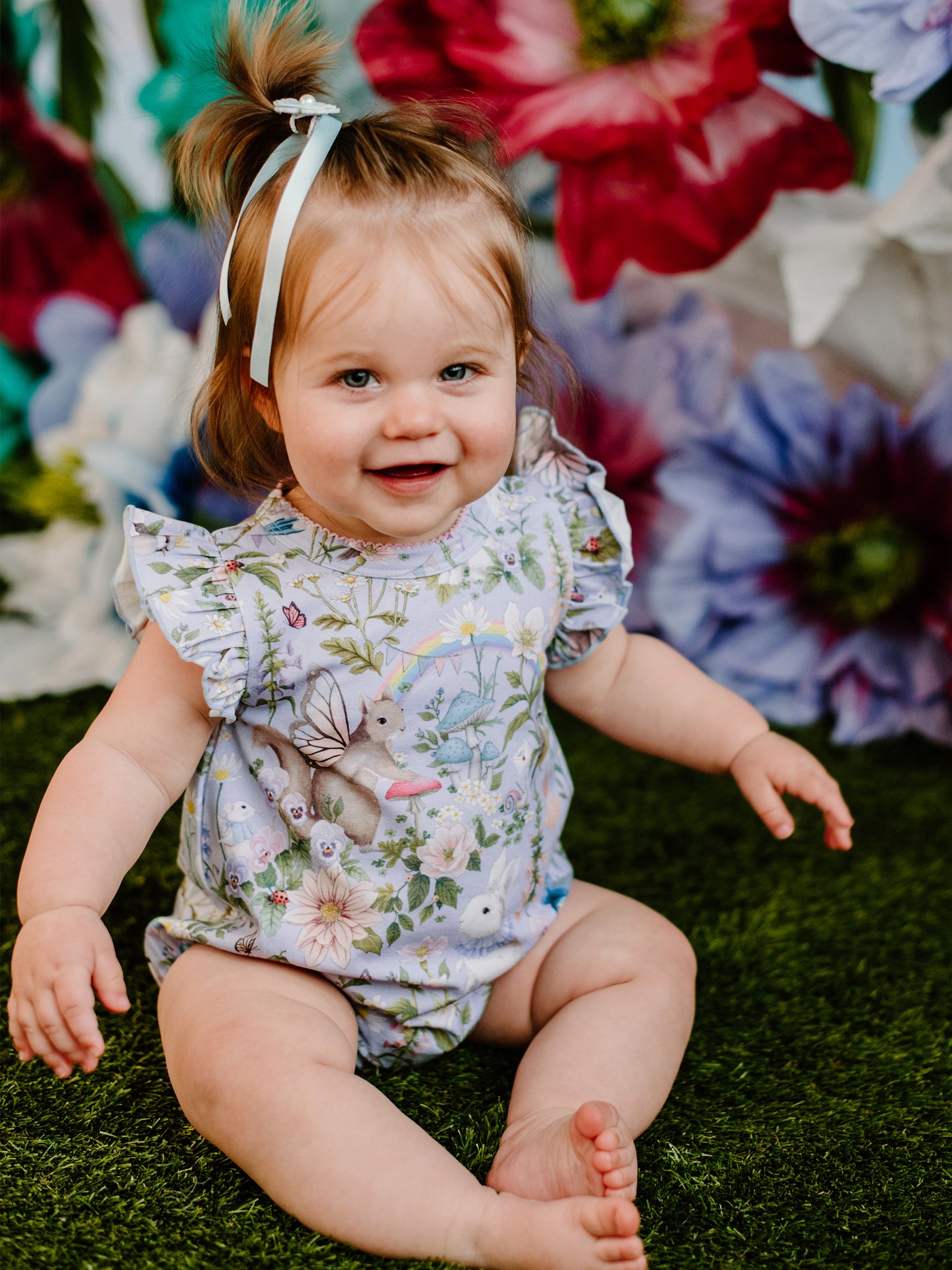 'Fairyland' Sweet Bubble Romper - Cornflower