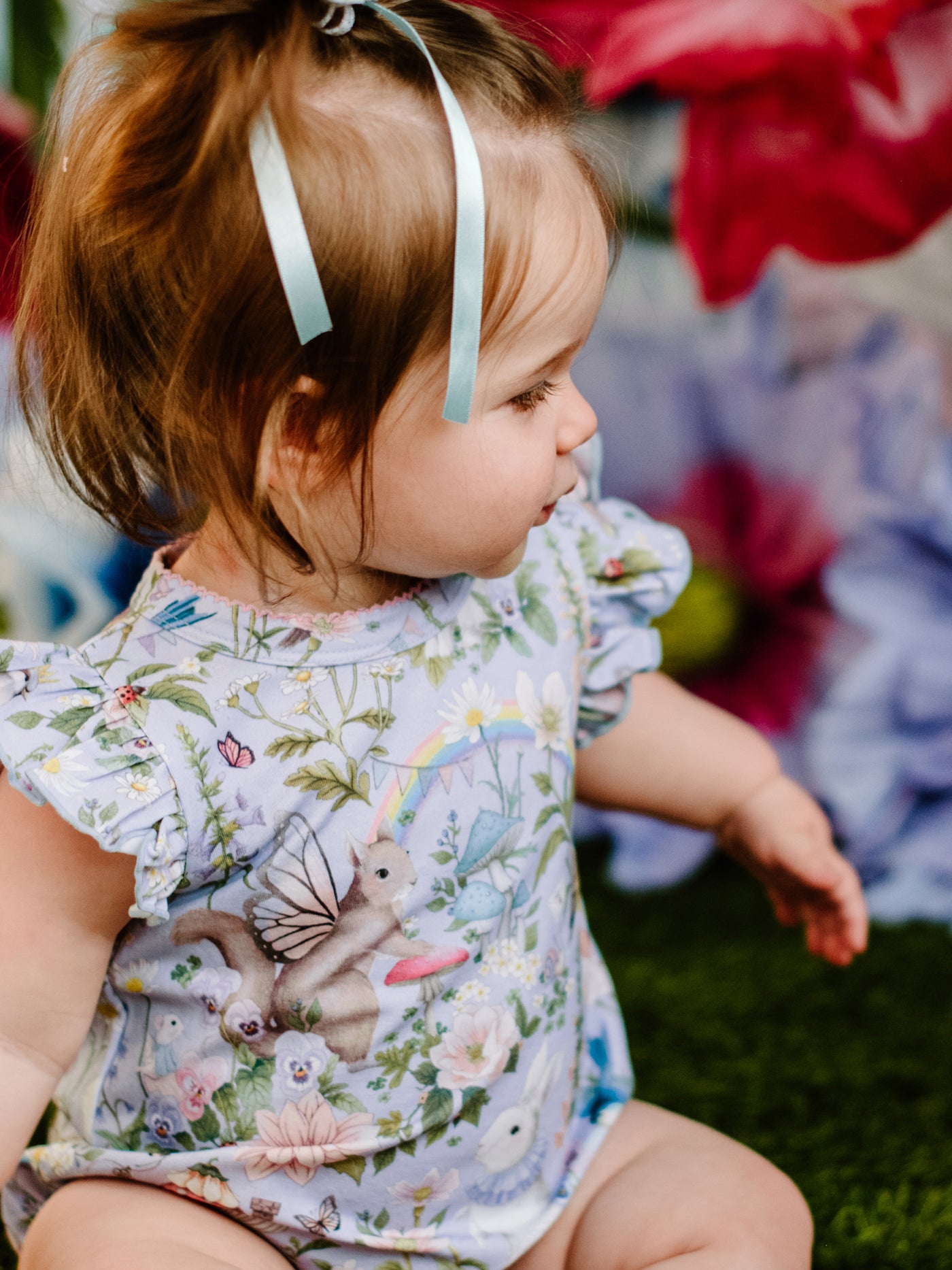 'Fairyland' Sweet Bubble Romper - Cornflower