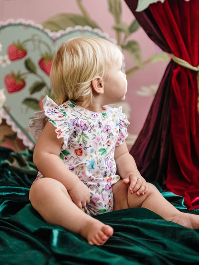 'Secret Diary' Sweet Bubble Romper - Egret