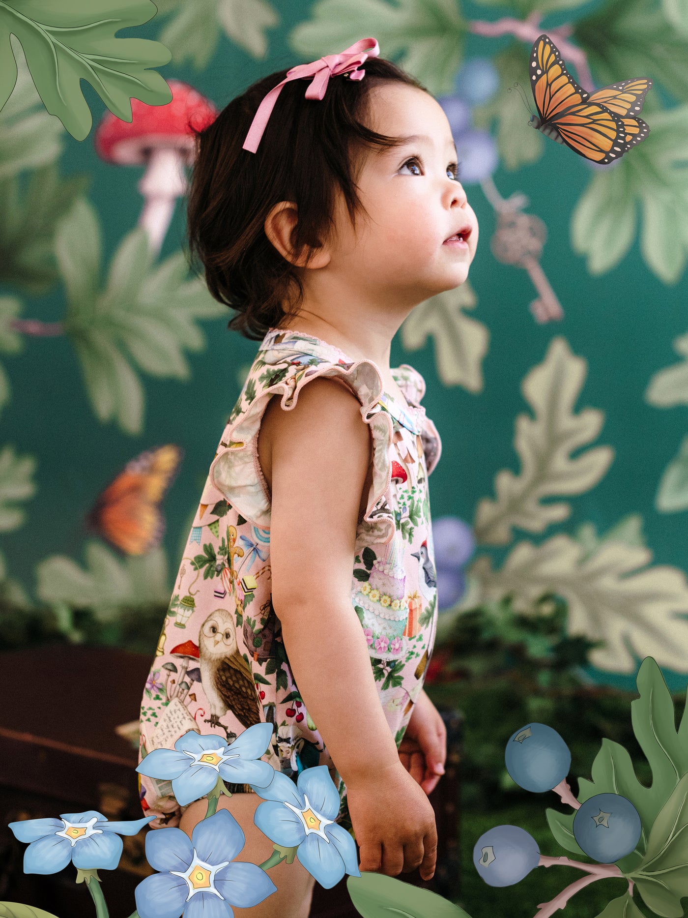 'Faraway Friends' Sweet Bubble Romper - Sugar Pink