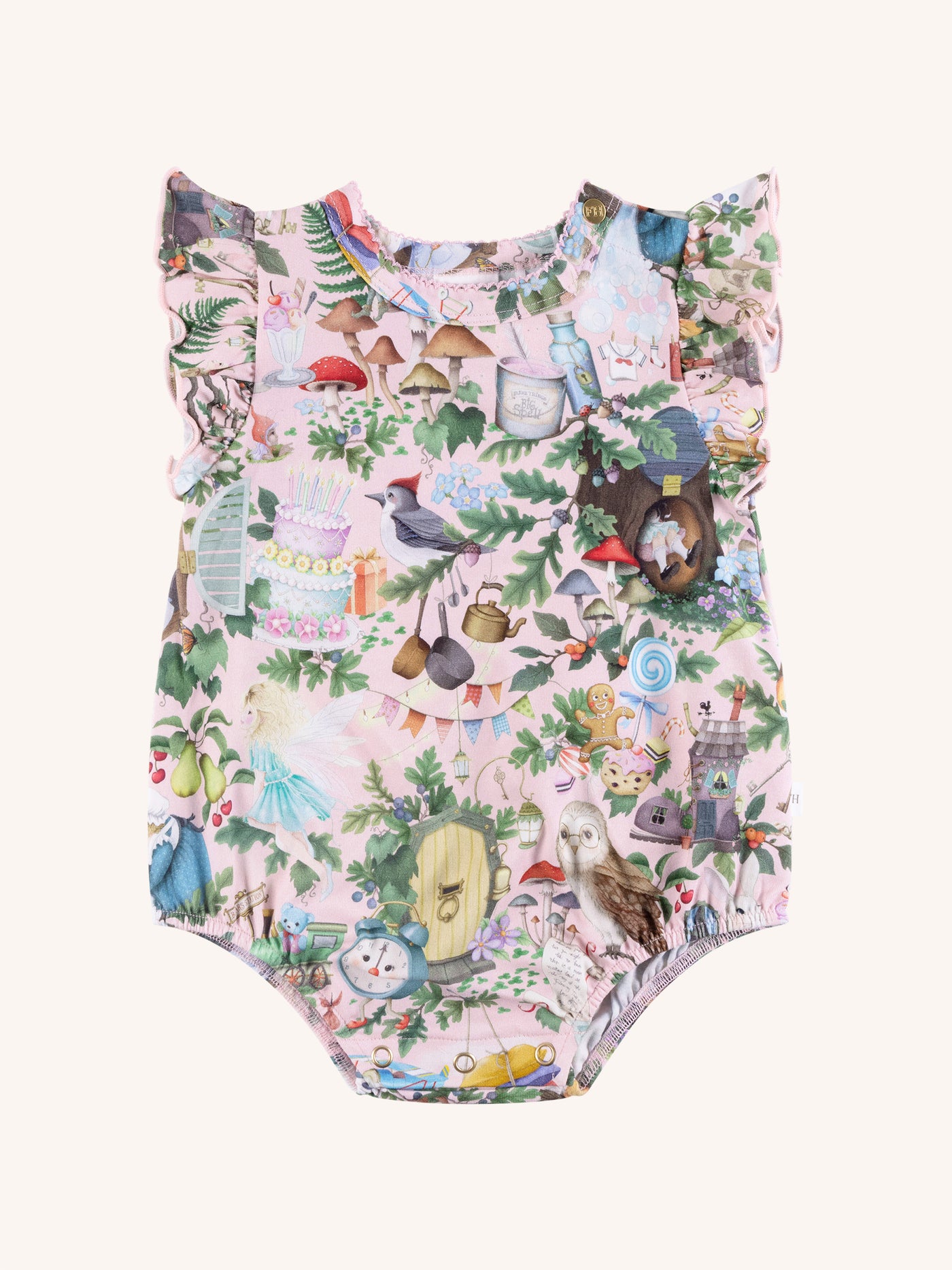 'Faraway Friends' Sweet Bubble Romper - Sugar Pink