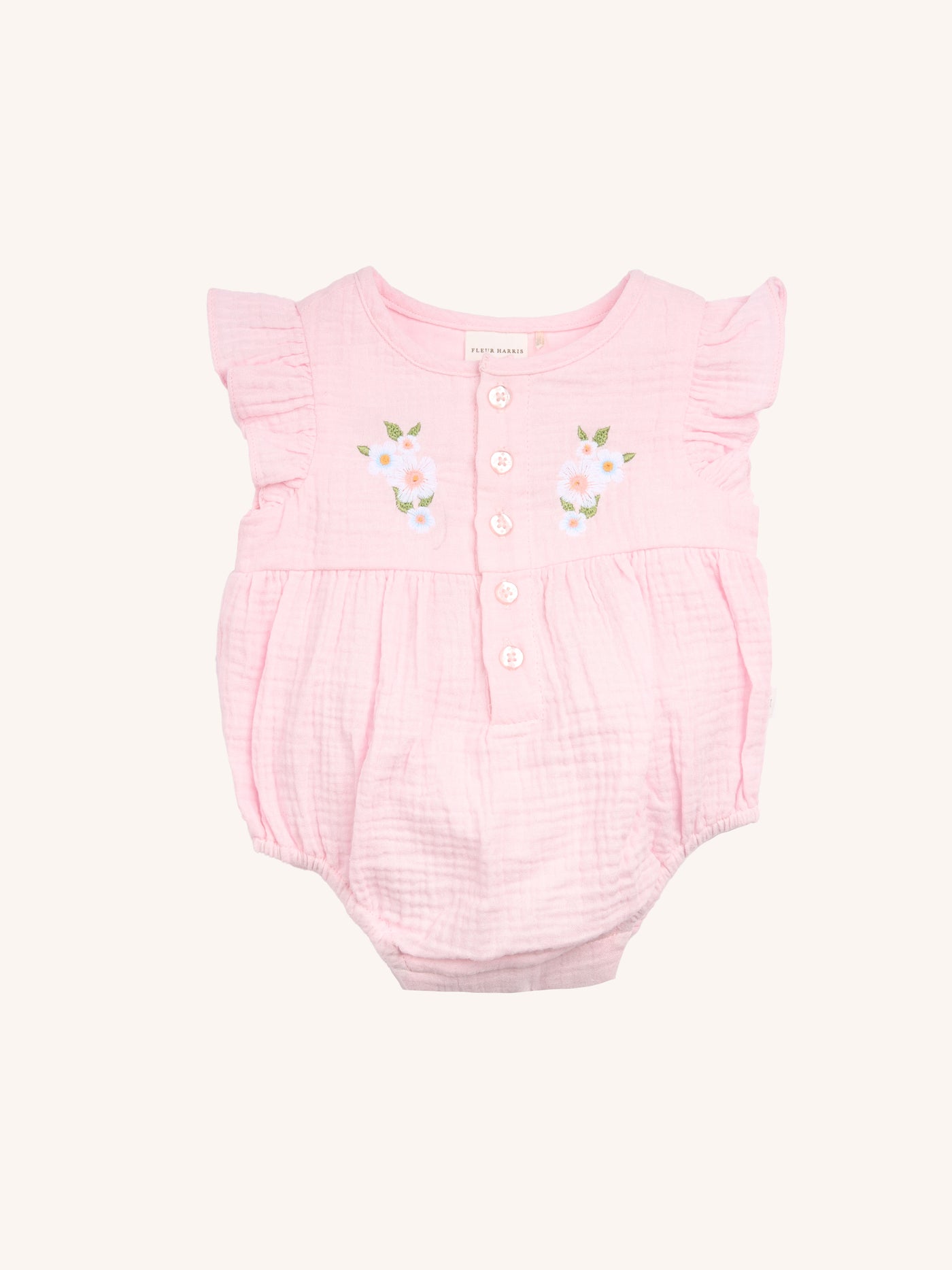 Wonderland Frill Romper - Pink Lavender