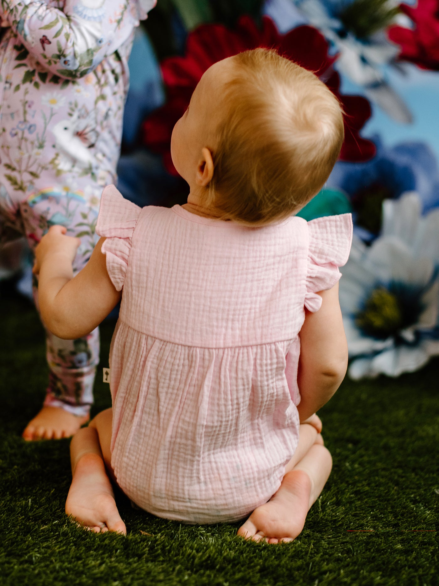 Wonderland Frill Romper - Pink Lavender