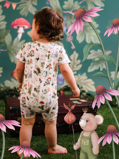 'Mini Magic' Timeless Shorty Coverall - Moss