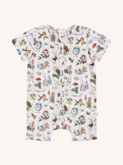 'Mini Magic' Timeless Shorty Coverall - Moss