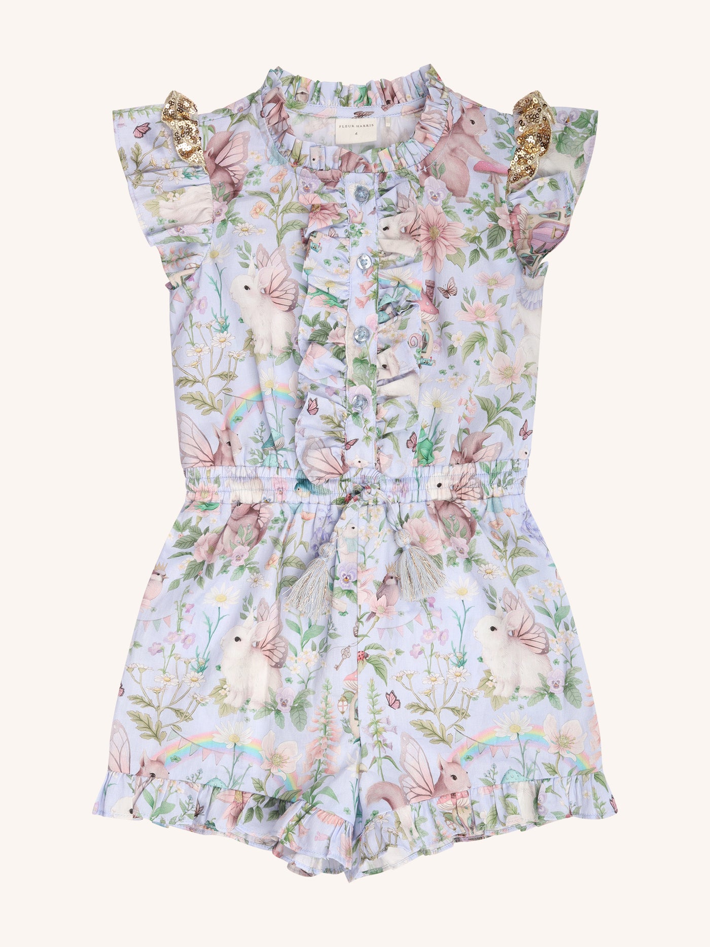 'Fairyland' Stellar Playsuit - Cornflower