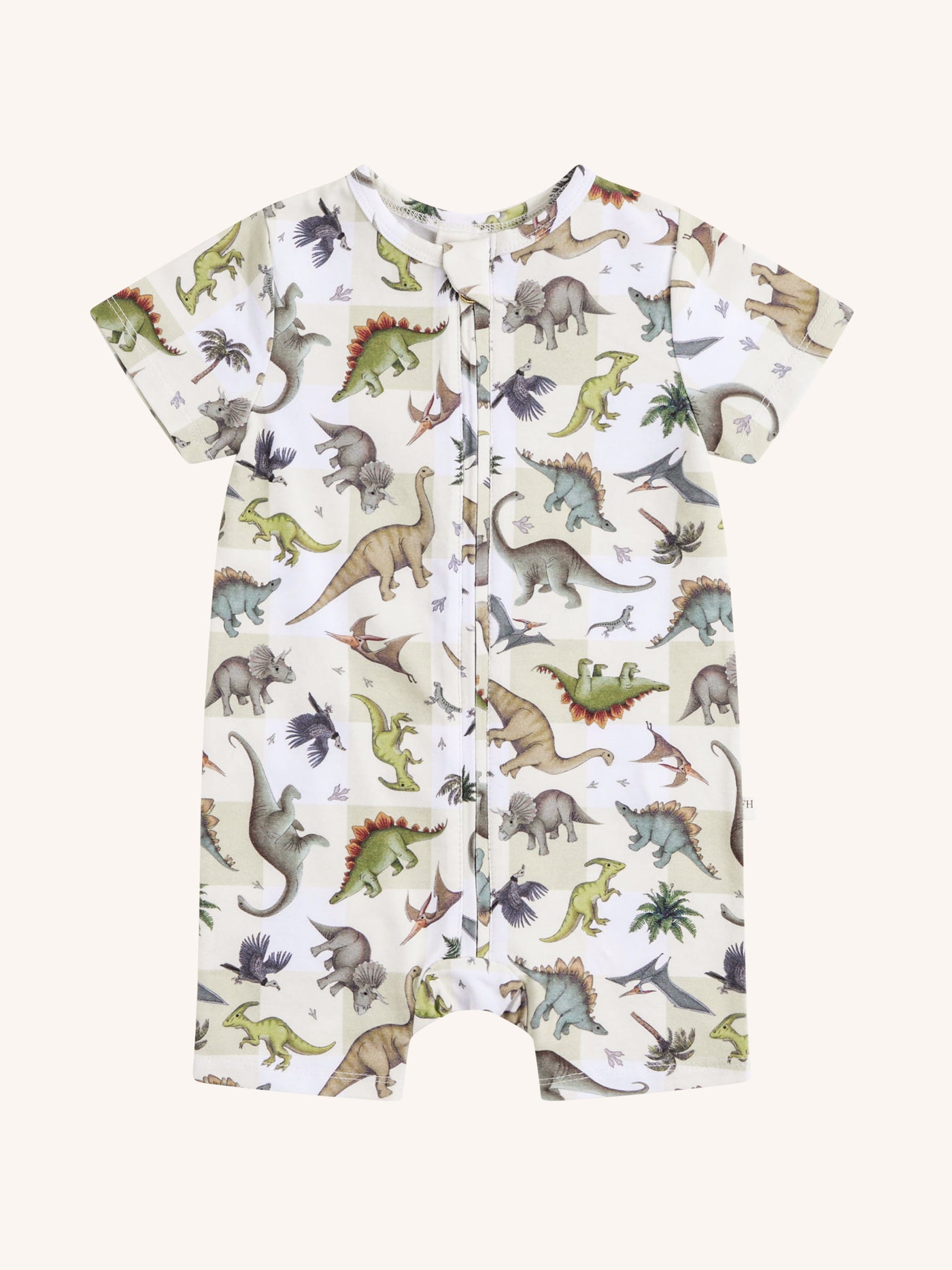 'Prehistorica' Timeless Shorty Coverall - Avocado