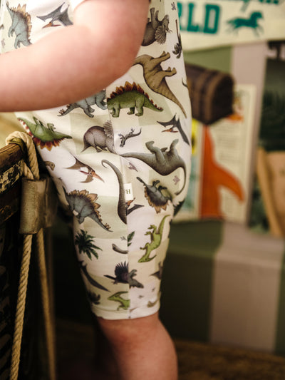 'Prehistorica' Timeless Shorty Coverall - Avocado