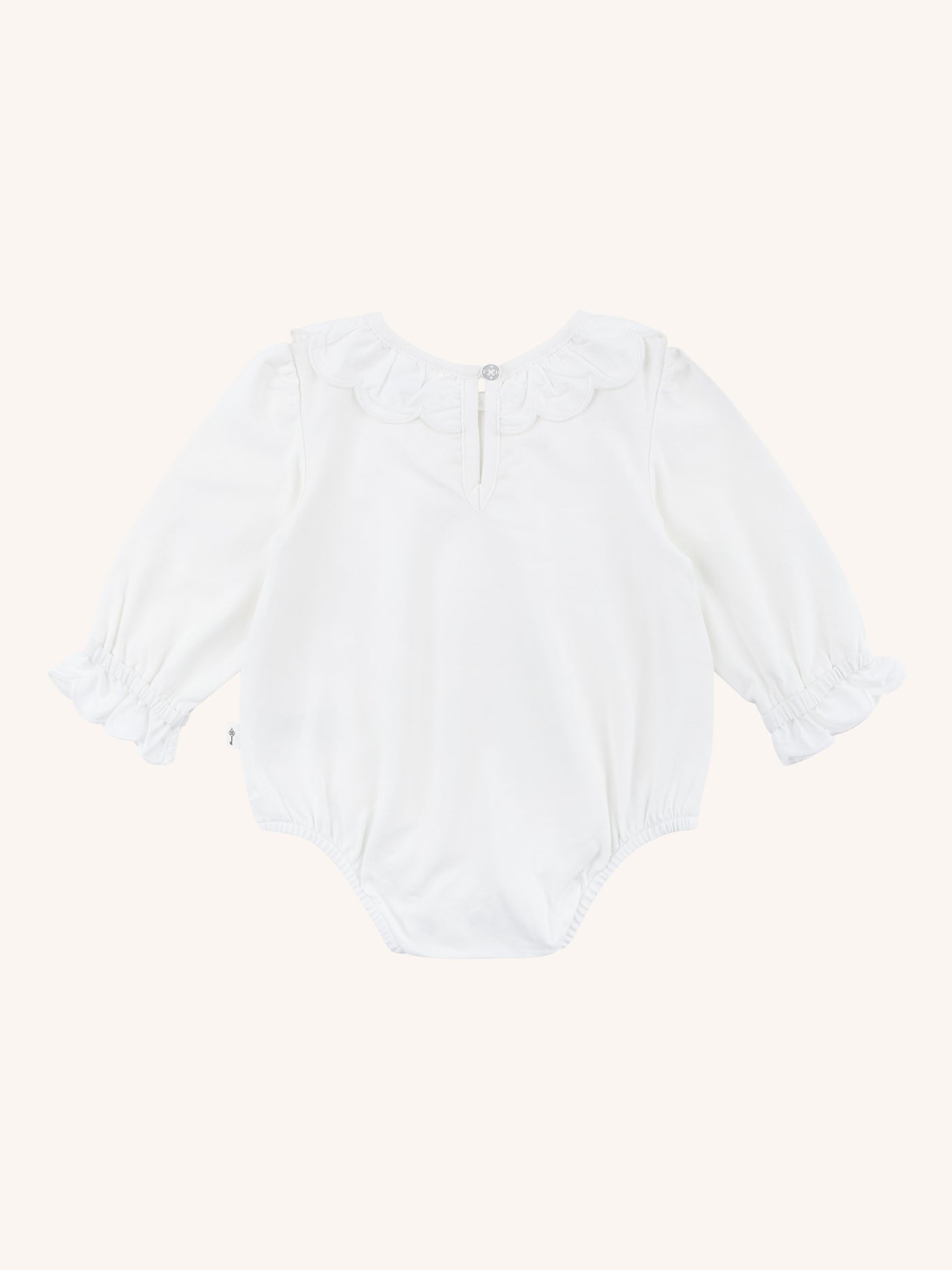 Petal Frill Bodysuit - Snow