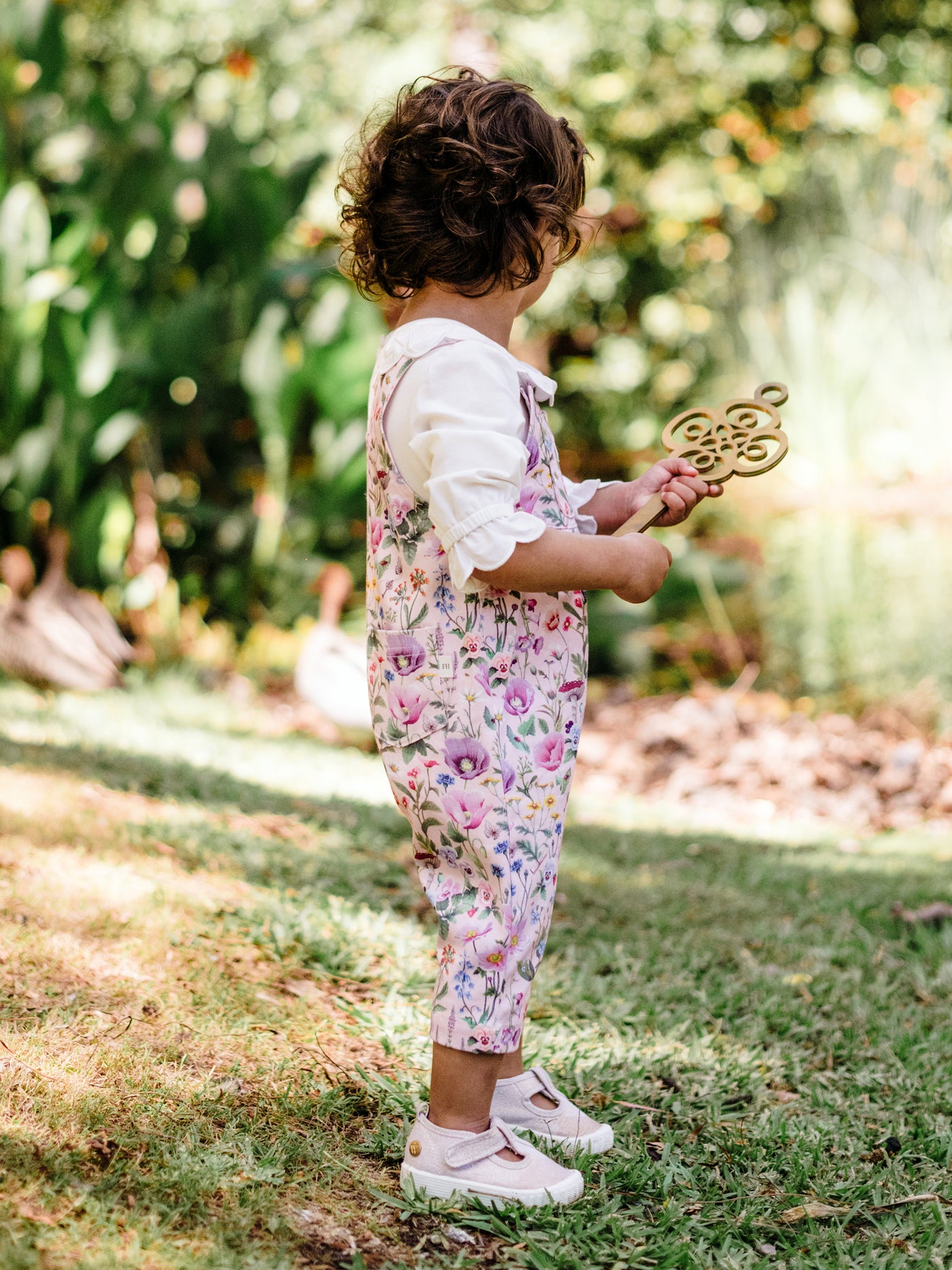 'Garden of Dreams' Overall - Taupe