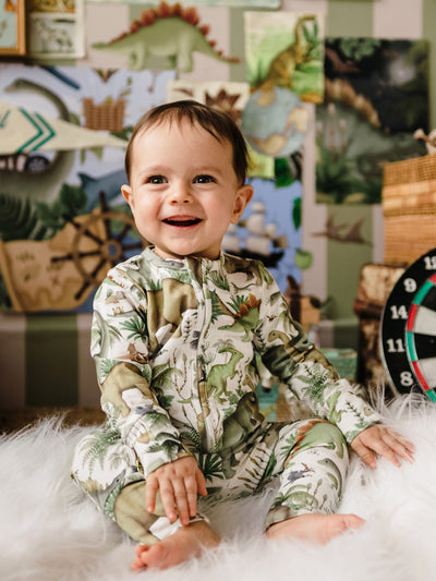 'Prehistorica' Timeless Coverall Set - 2 pack - Eggshell