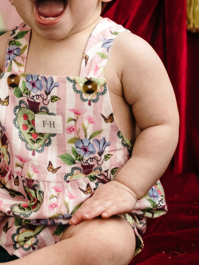 'Hearts' Lulu Shortall - Pink Stripe
