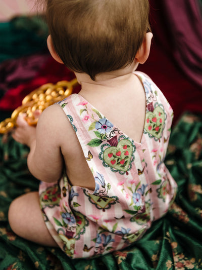 'Hearts' Lulu Shortall - Pink Stripe