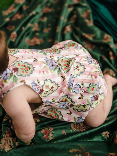 'Hearts' Lulu Shortall - Pink Stripe