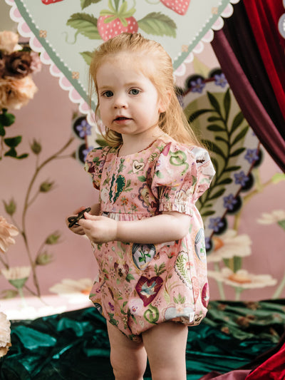 'All my Hearts' Mimi Romper - Parfait Pink
