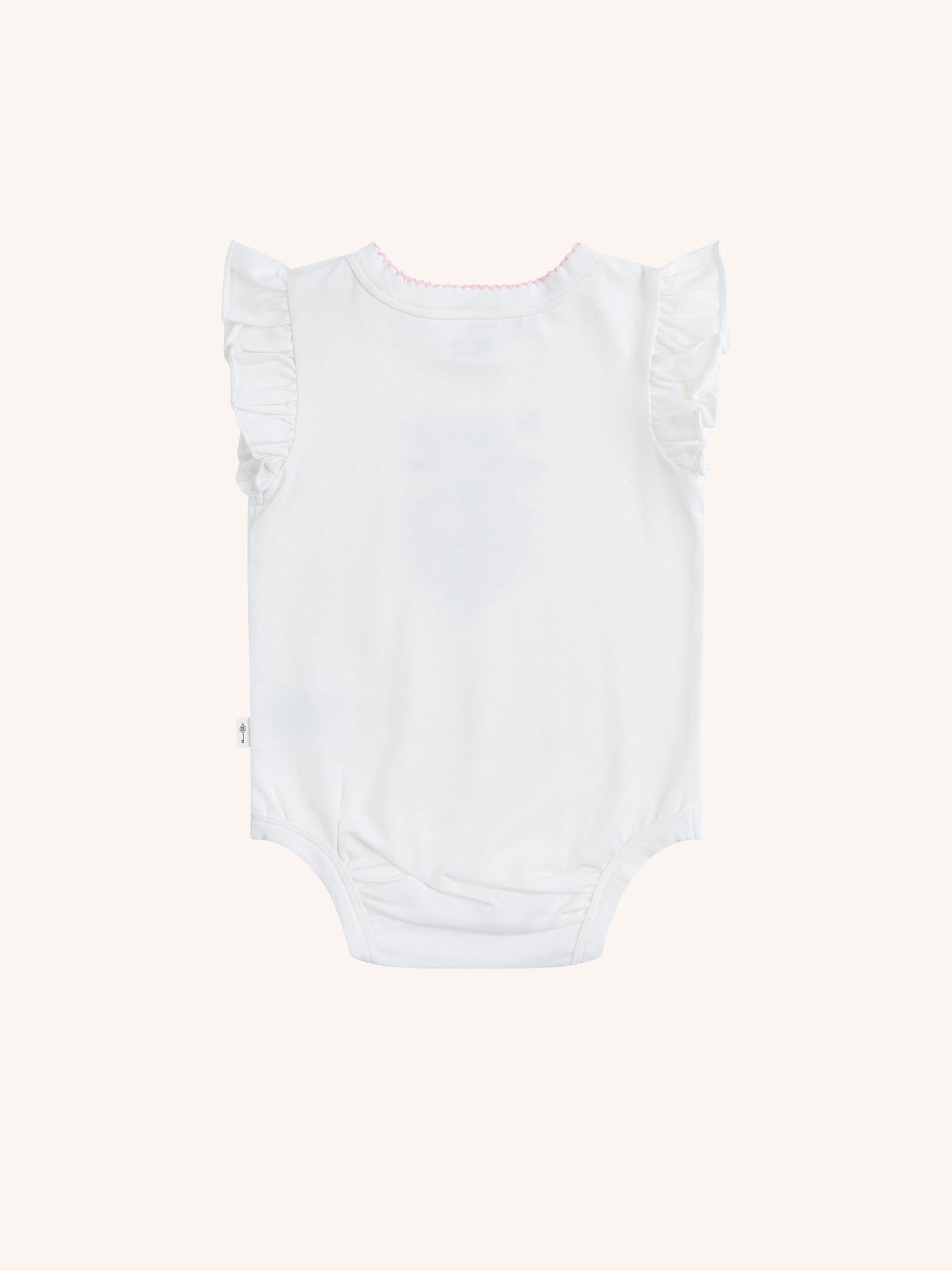 'Hearts' Bijou Bodysuit - Egret