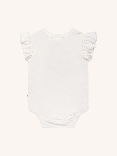 'Silky's Garden' Bijou Bodysuit - Fairy White