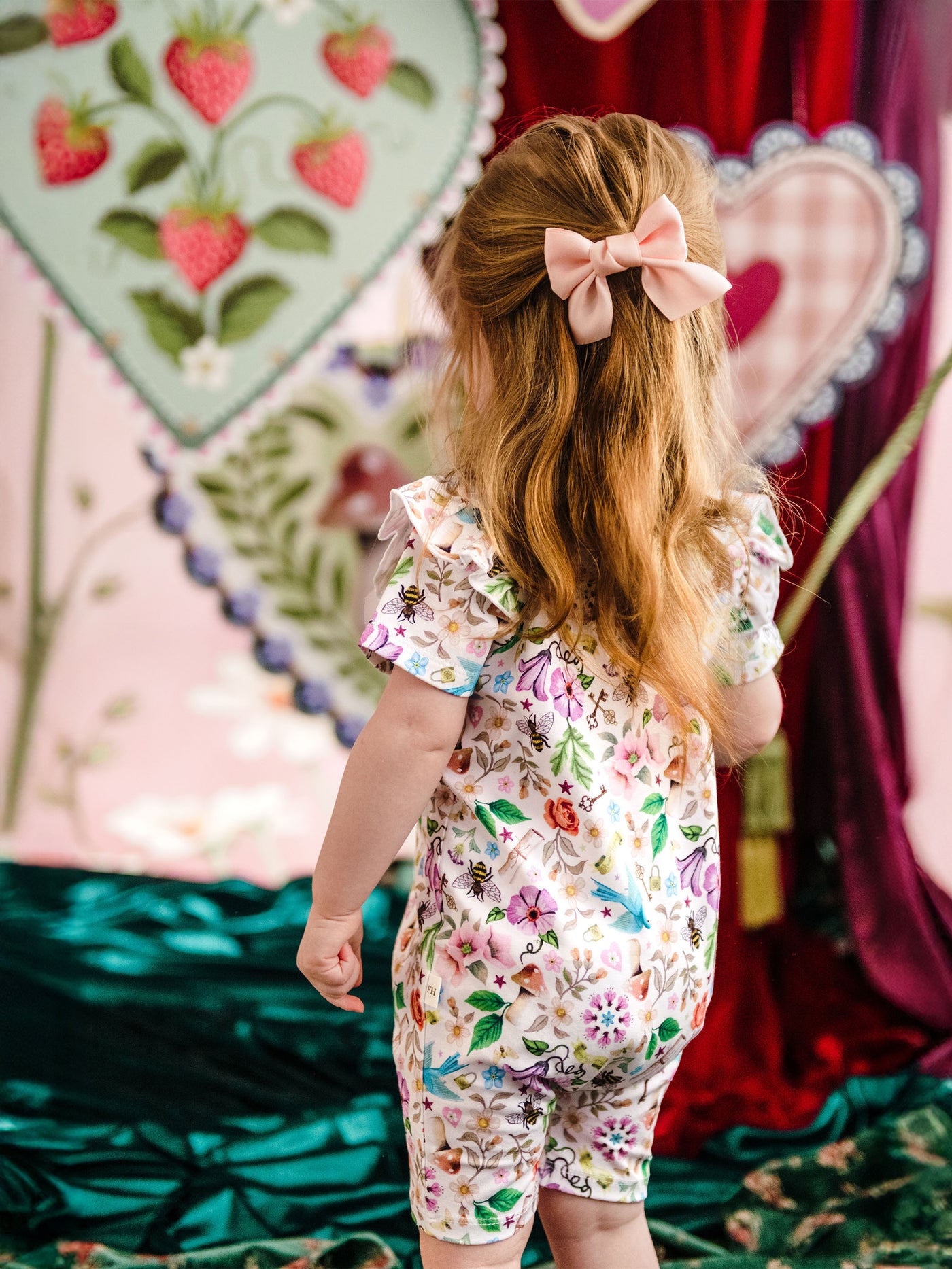 'Secret Diary' Precious Shorty Frill Coverall - Egret