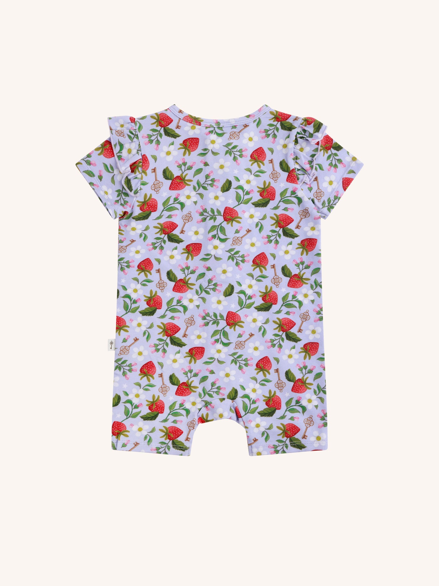 'Secret Diary' Precious Shorty Frill Coverall - Violet