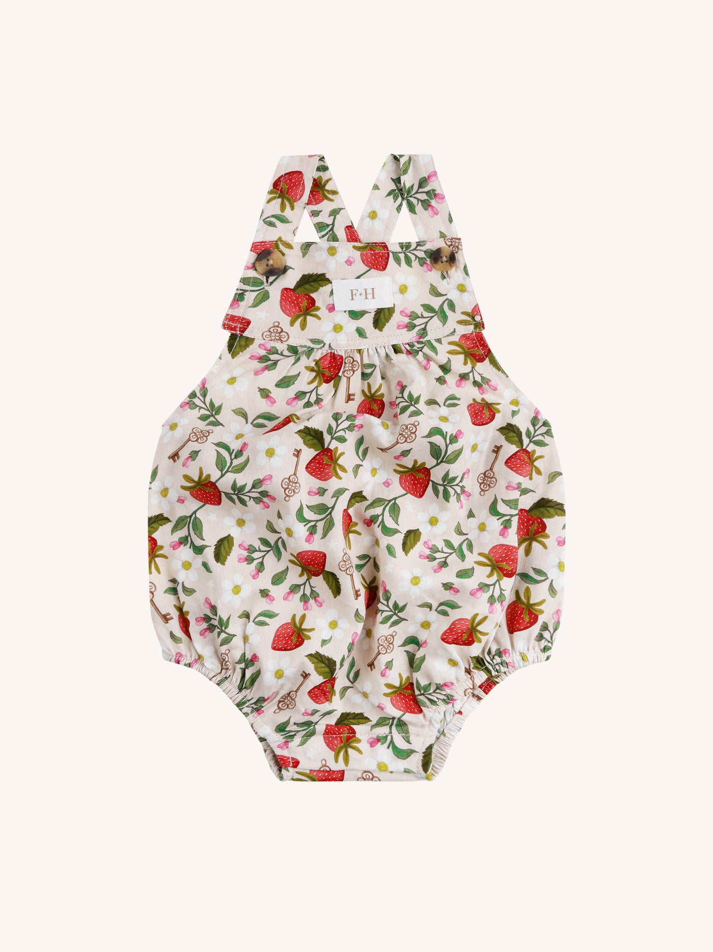 'Hearts Floral' Tootsie Romper - Linen