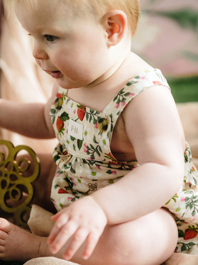 'Hearts Floral' Tootsie Romper - Linen