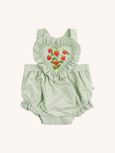 Strawberry Fields Romper - Minty